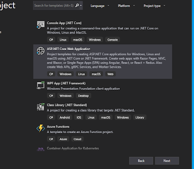 VS project templates